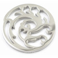 Blume 32.5mm Rd Edelstahl Münze Platte für schwimmende Locket